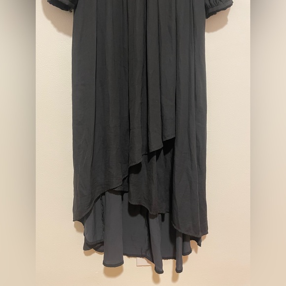 NWT Anthropologie Size 2 Black V-Neck Dress - Picture 10 of 11